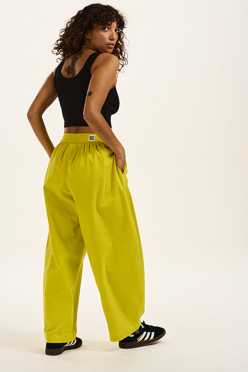 Beau Trousers: DEADSTOCK FABRIC - Lime