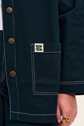 Olly Jacket: ORGANIC TWILL - Vintage Navy