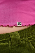 Hansel Long Sleeve Top: ORGANIC COTTON - Power Pink