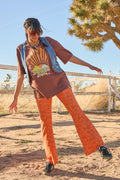 Zelda Flare Trousers: RECYCLED POLEYSTER - Marge