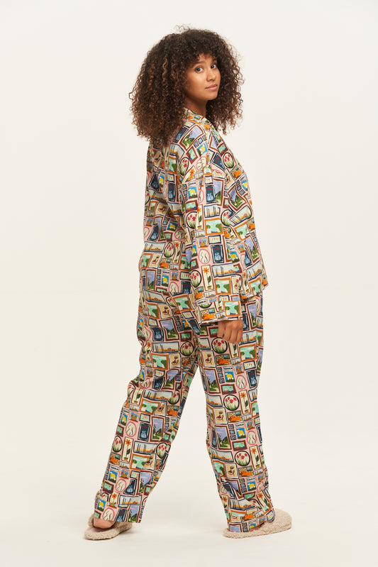 Dreamer Pyjama Set: ORGANIC COTTON - Picture Perfect Print