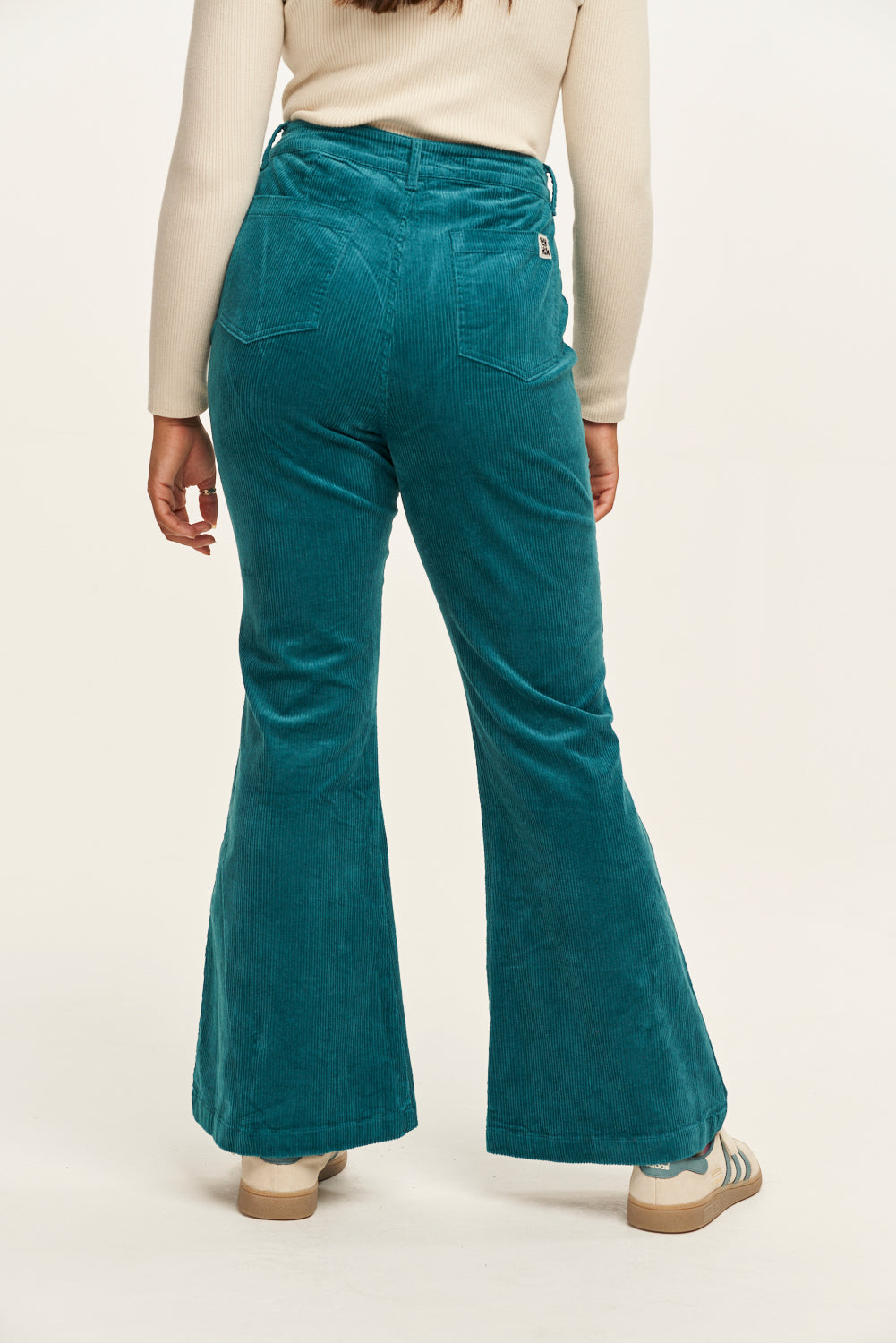 Satin Ribbon Pants - Teal - B.YELLOWTAIL