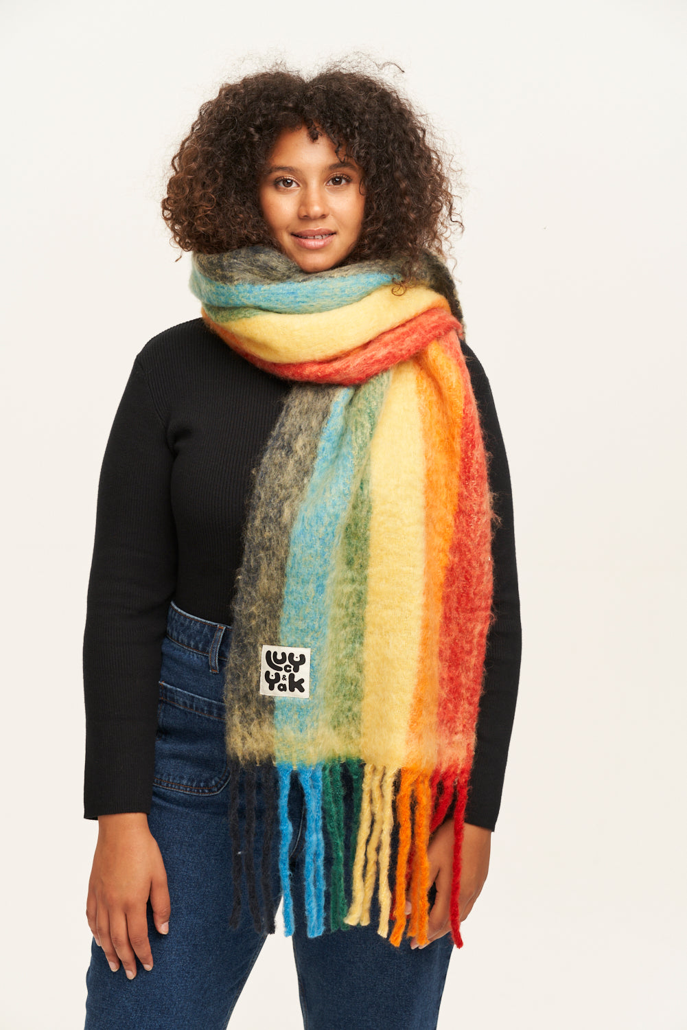 Rainbow scarf best sale