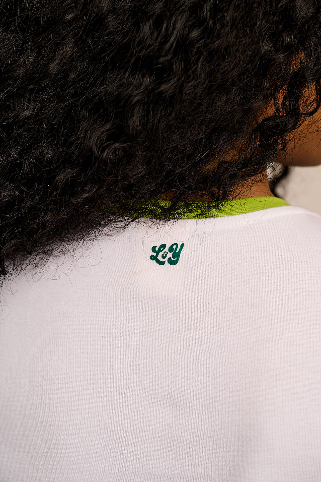 Maya - Cotton T-Shirt in Fruit & Veg Embroidery