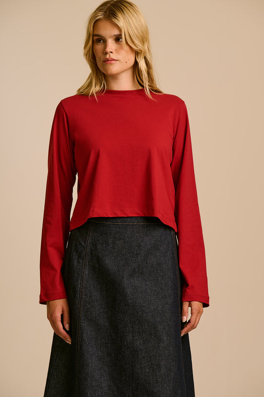 Mio - Organic Cotton T-shirt in Red