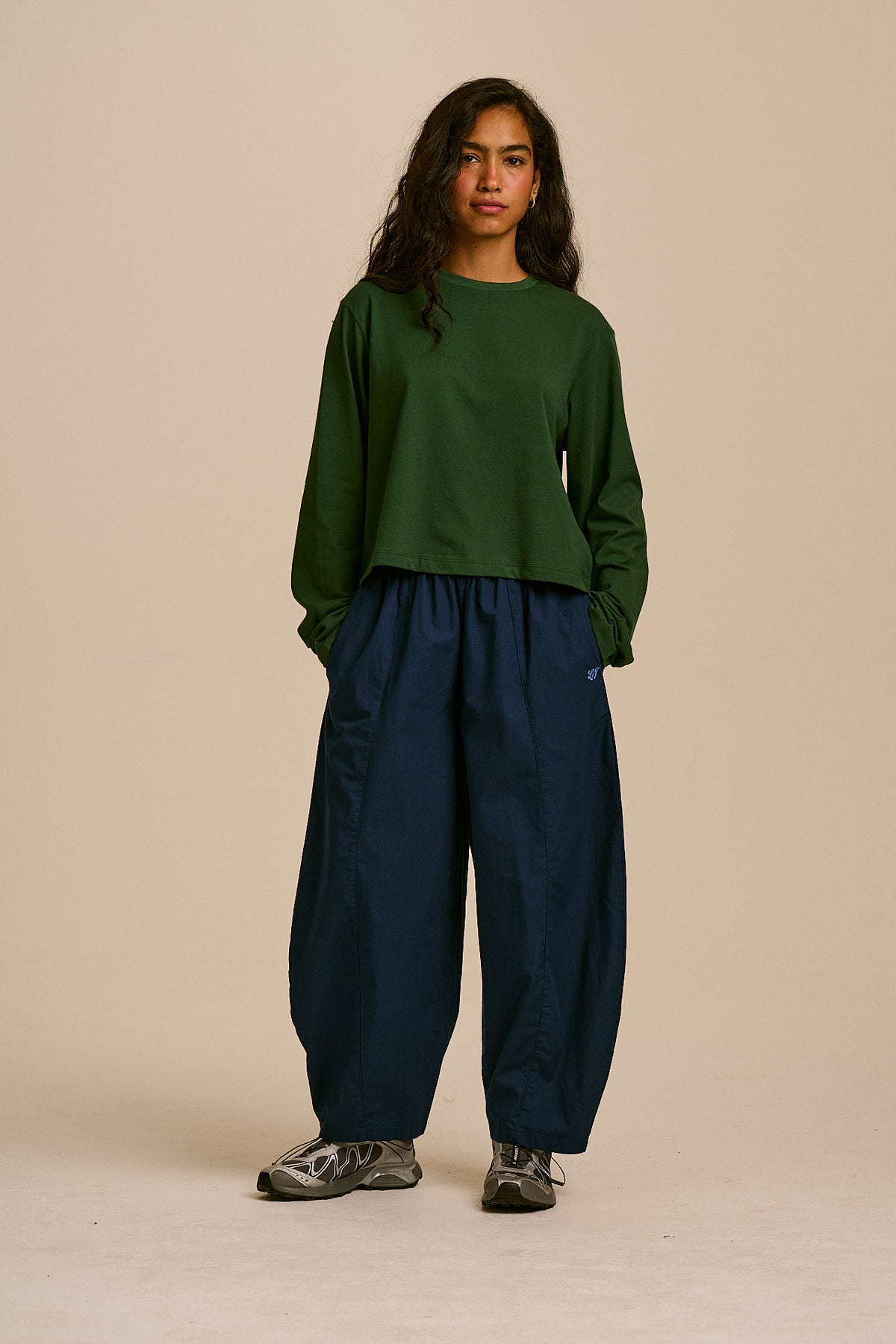 Mio - Cotton T-shirt in Dark Green
