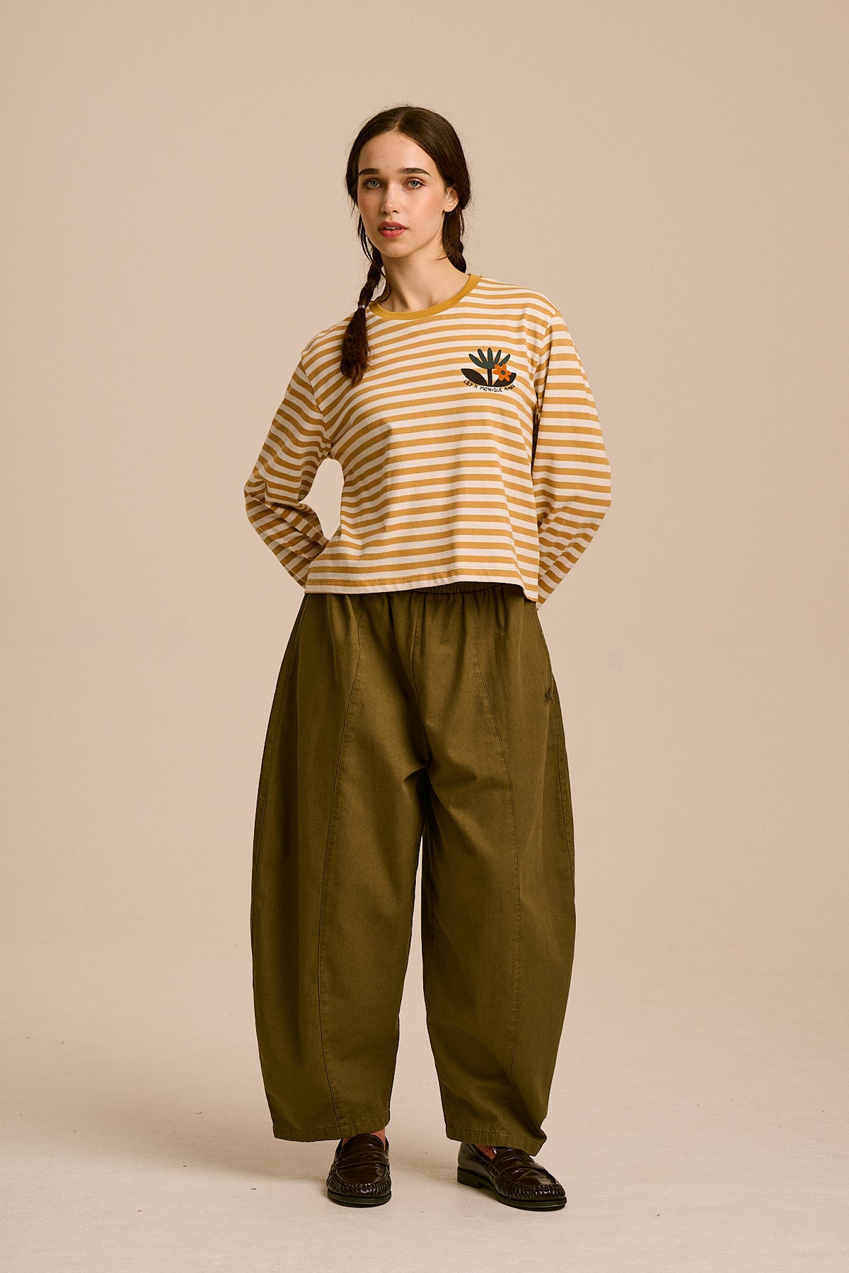 L.E Mio - Organic Cotton T-Shirt in Monique Aimee & Yak