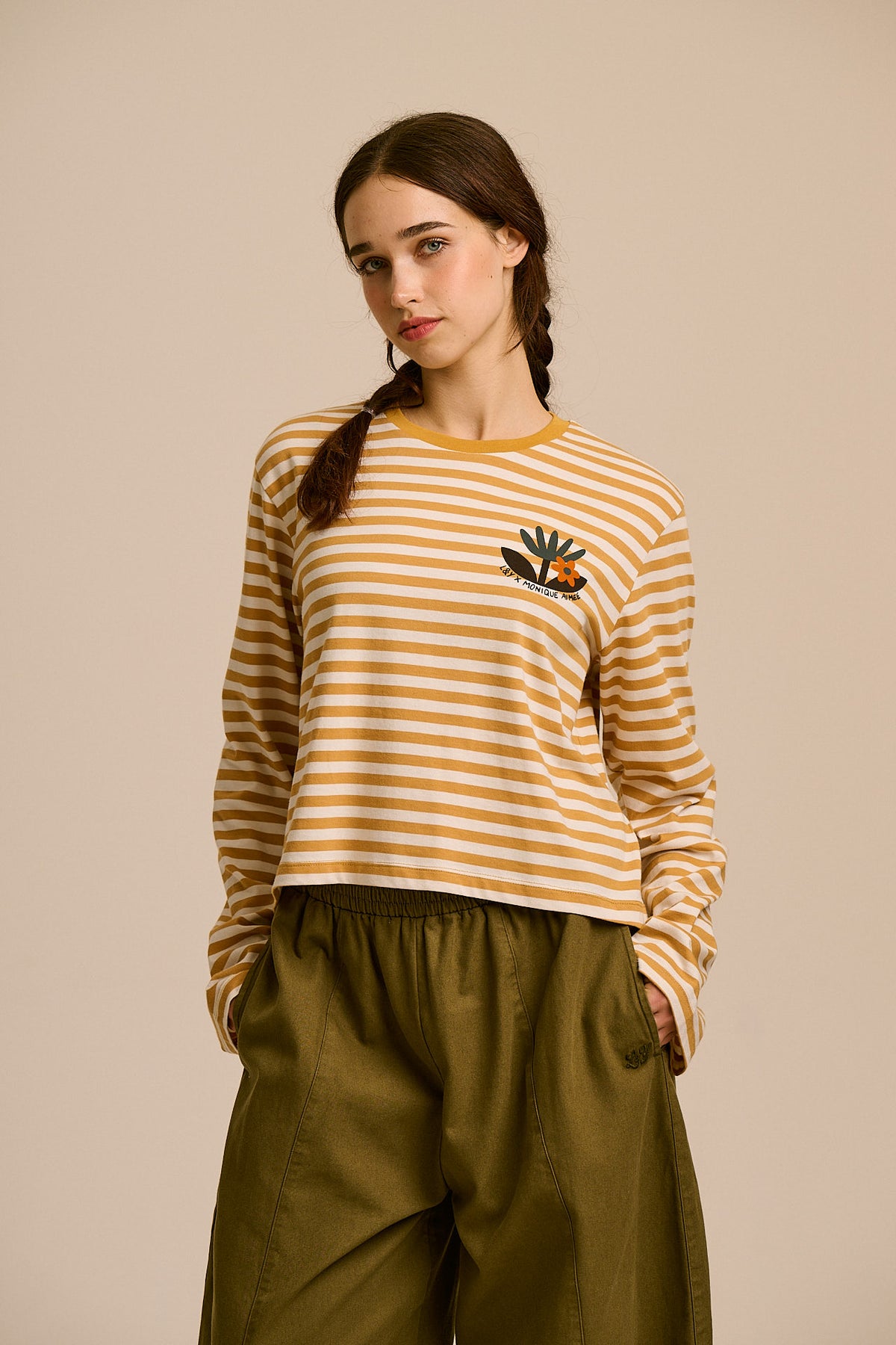 L.E Mio - Organic Cotton T-Shirt in Monique Aimee & Yak