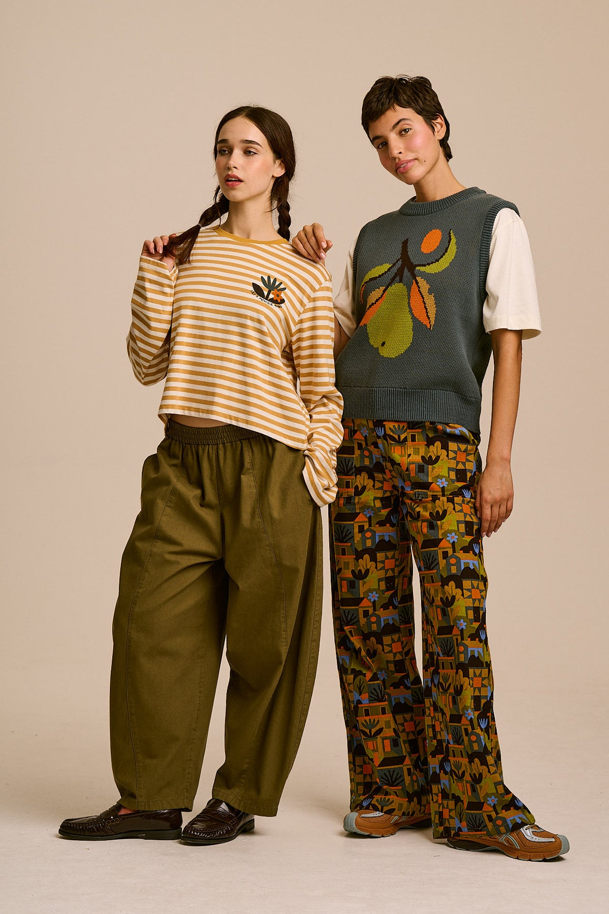 L.E Mio - Organic Cotton T-Shirt in Monique Aimee & Yak