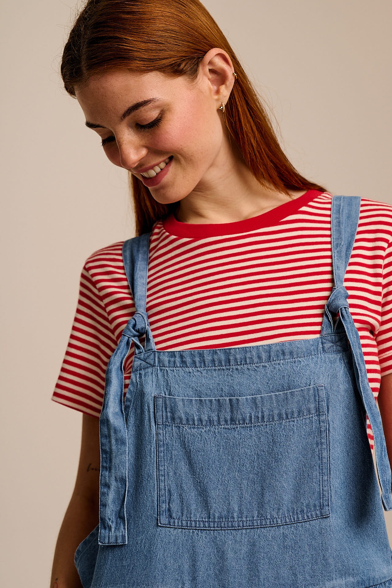 Miyada - Cotton Dungaree in Light Wash Blue