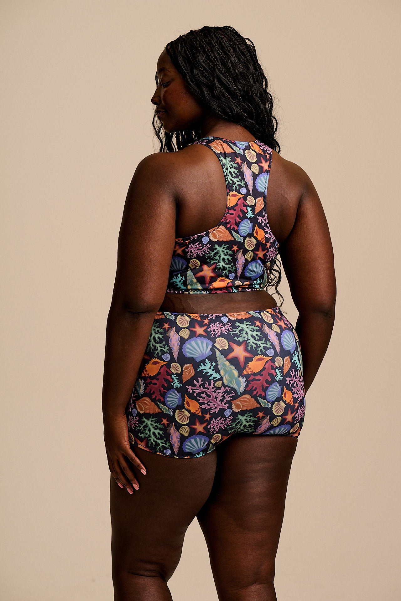 Monte - Bikini Bottom Shorts in Shell Print