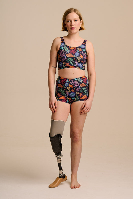 Monte - Bikini Bottom Shorts in Shell Print