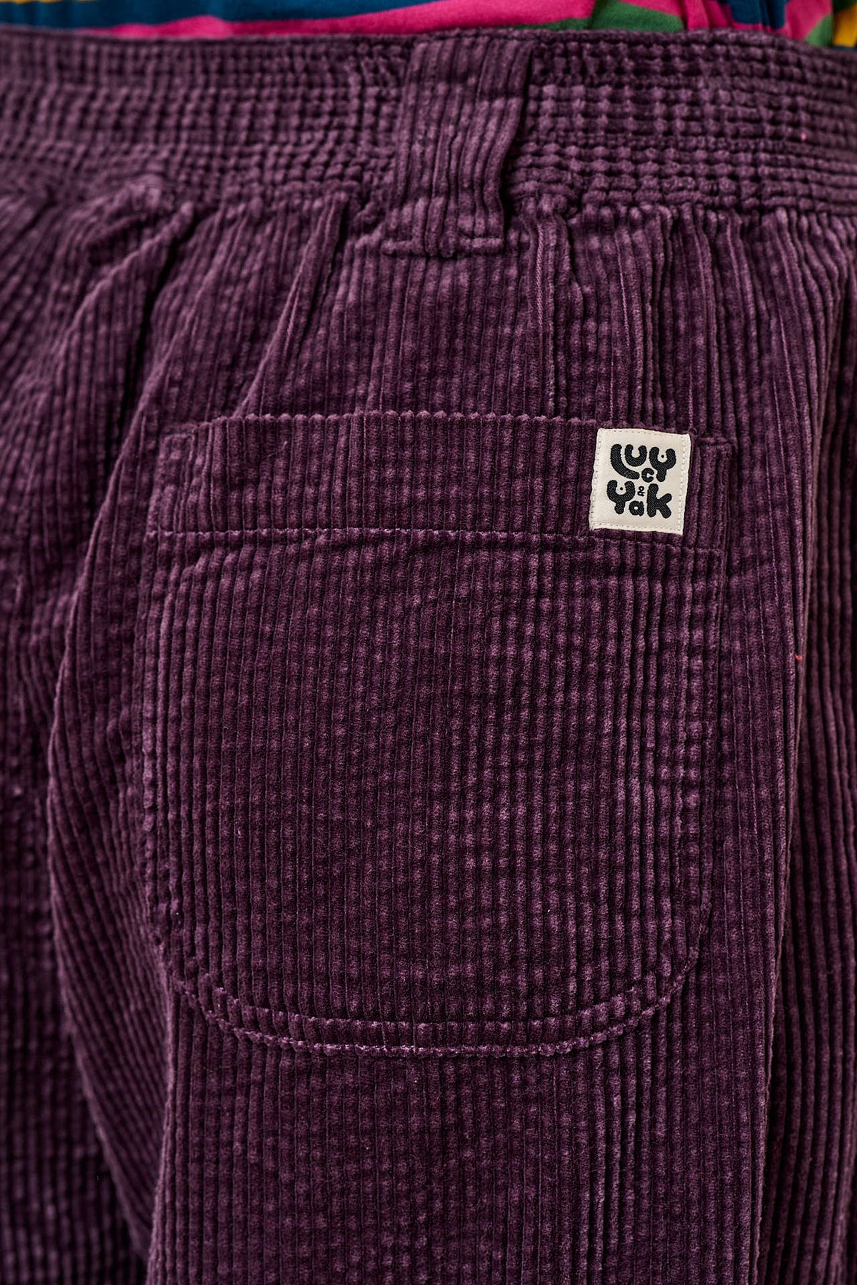 Ashby - Organic Corduroy Barrel Trouser in Plum Perfect