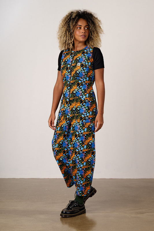 Nari - Sleeveless Jumpsuit in Lunar Tiger Print
