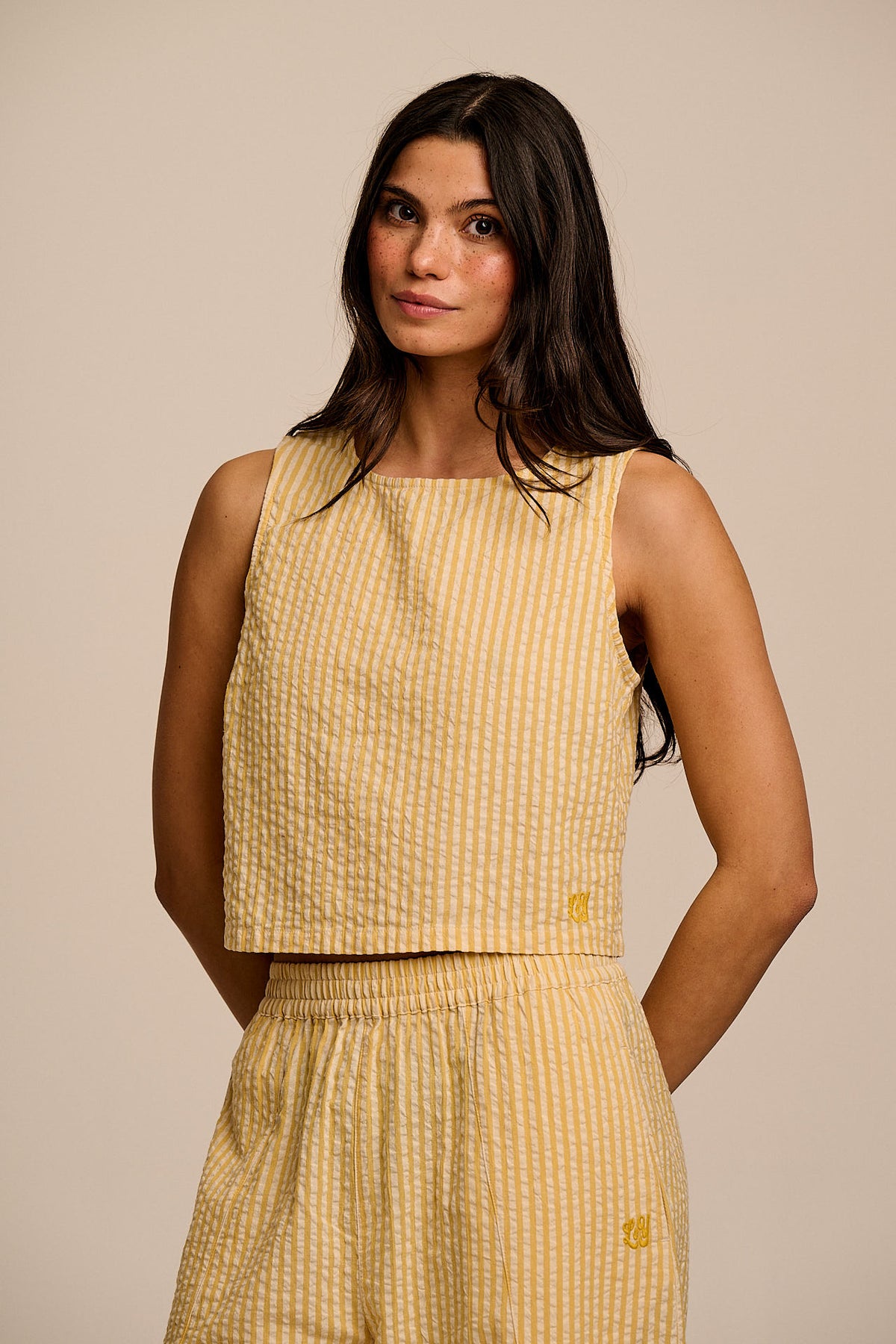 Arden Cotton Shell Top Stripe