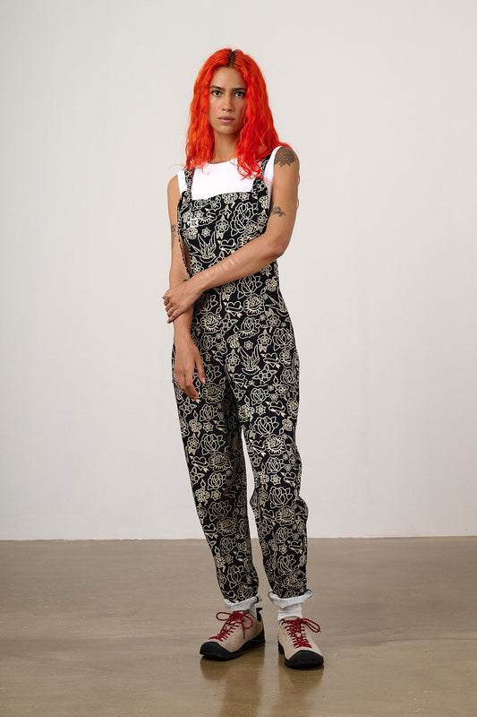 Original - Cotton Dungarees in Black & White Tattoo