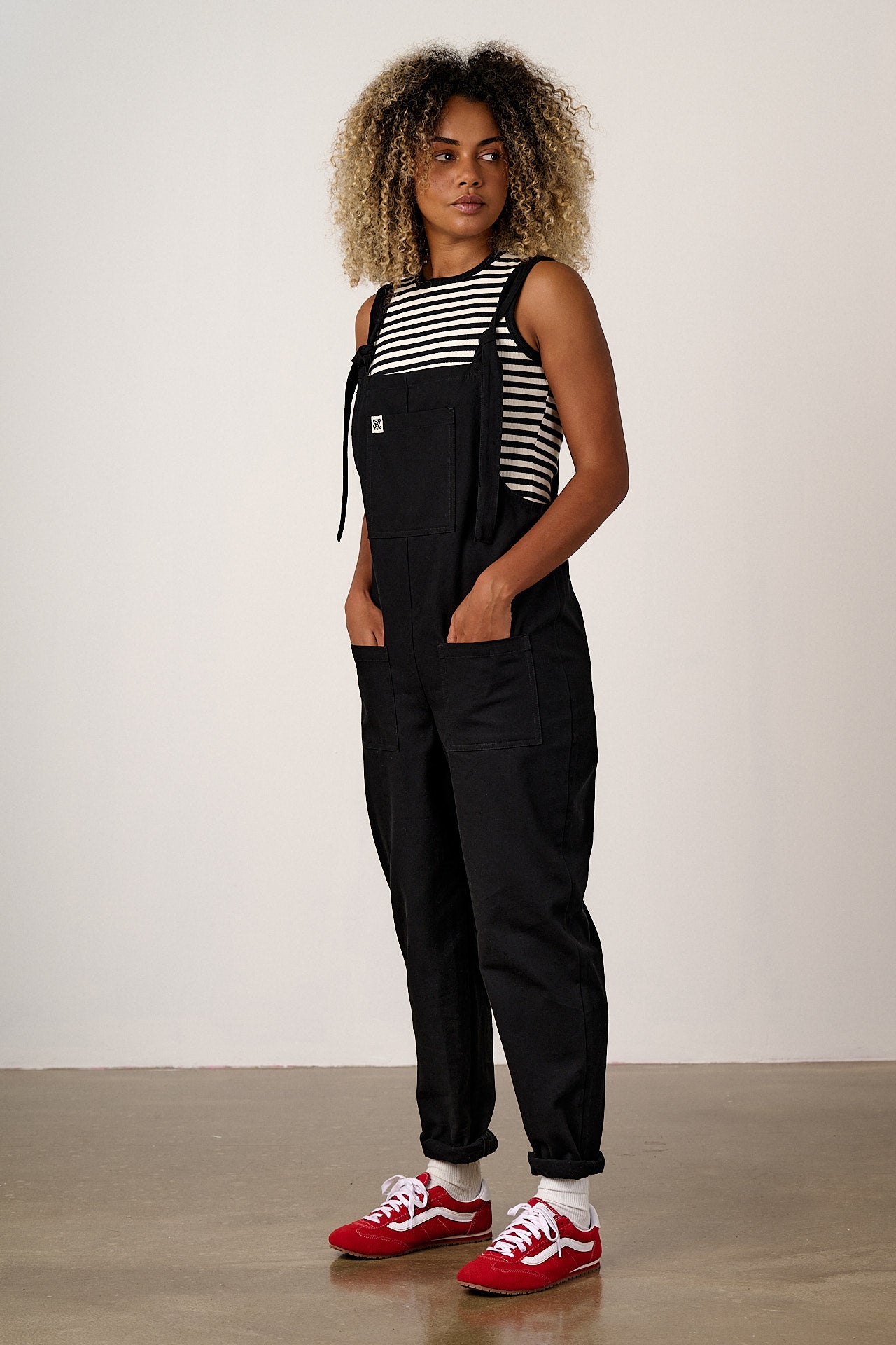 Original - Cotton Dungarees in Black