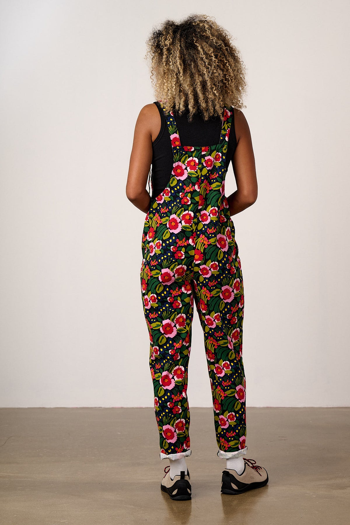 Original - Straight Leg Dungarees Organic Cotton in Black Marie Print