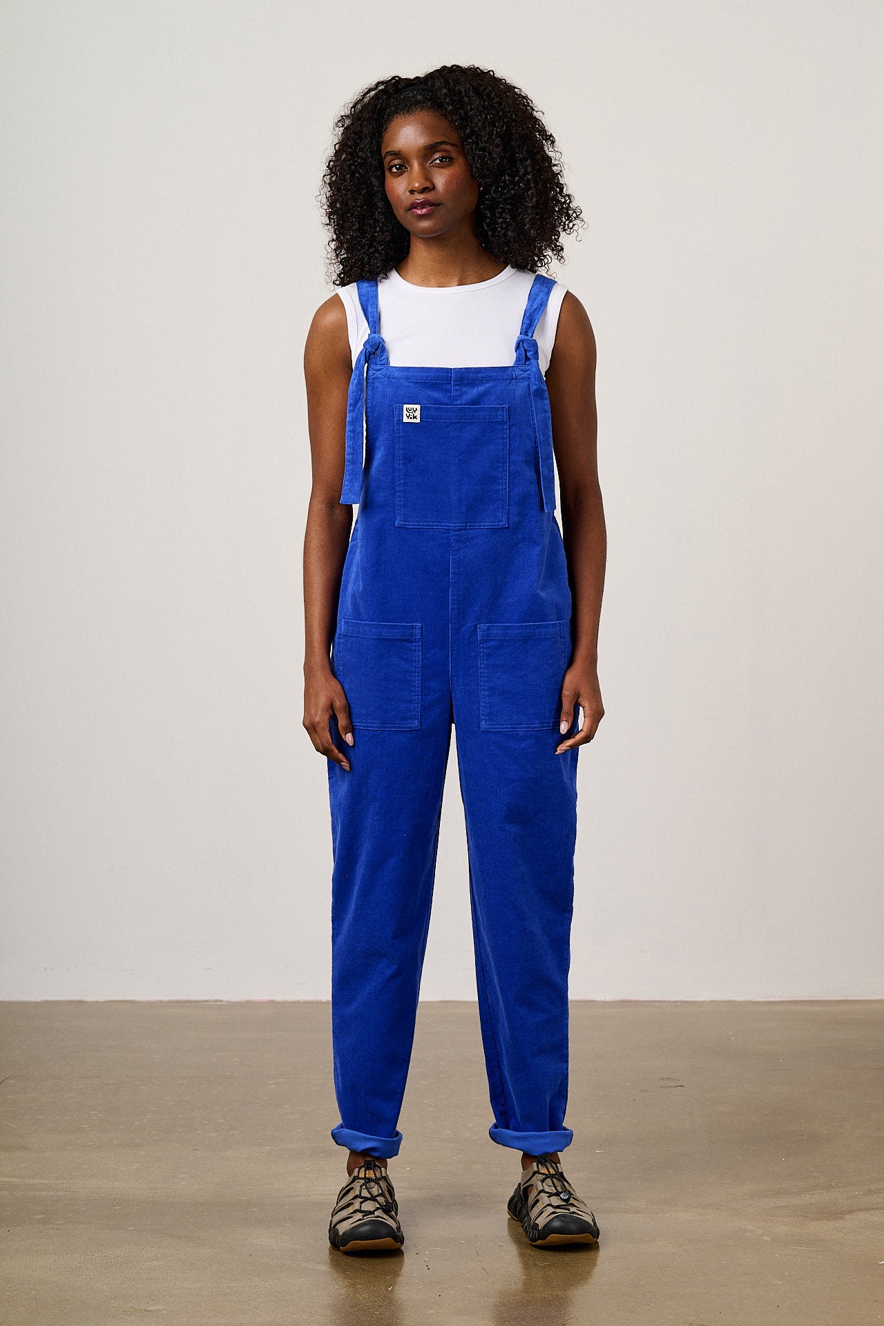 Original - Corduroy Dungarees in Cobalt Blue