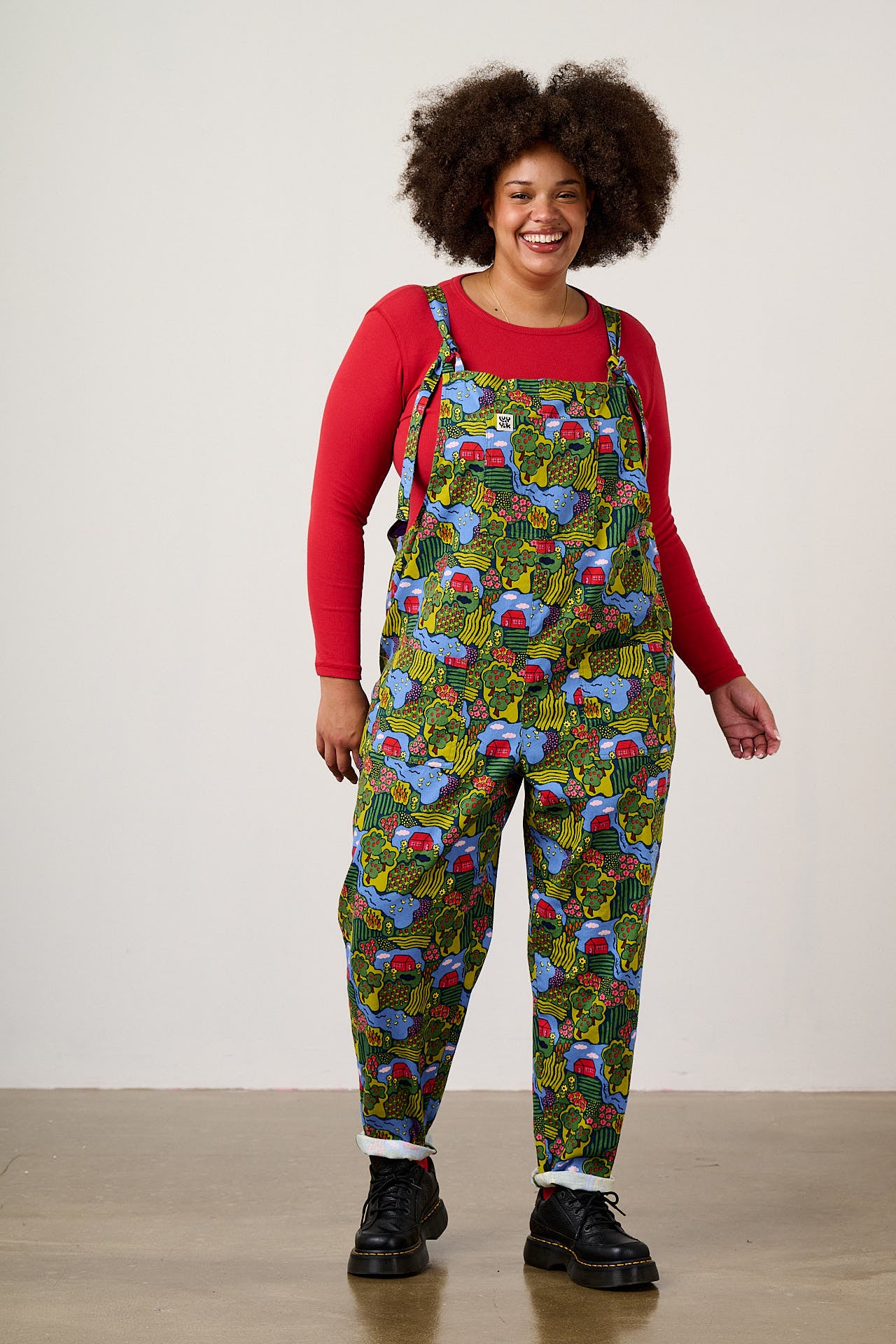 Original - Cotton Twill Dungaree in Farmyard Scene