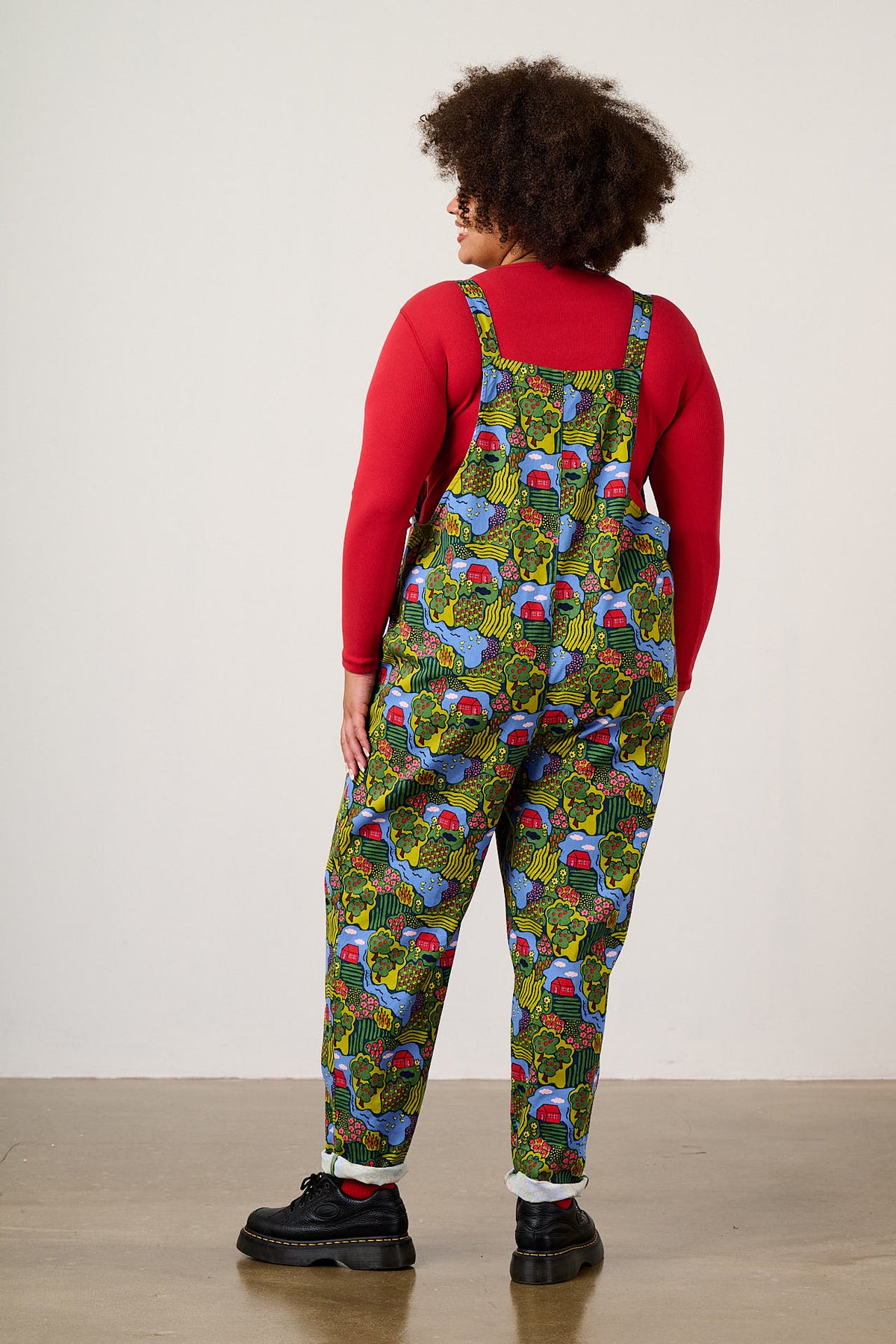 Original - Cotton Twill Dungaree in Farmyard Scene