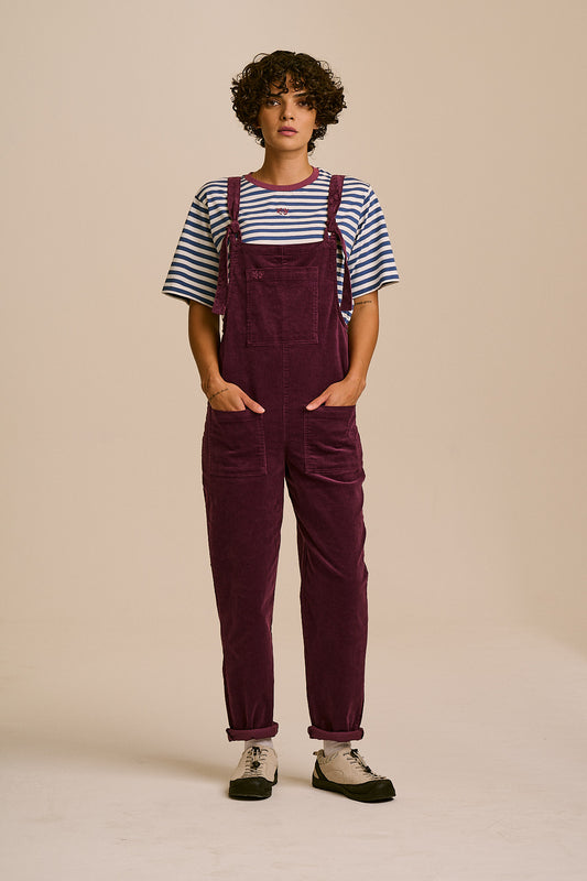 Original  - Corduroy Dungarees in Grape Wine