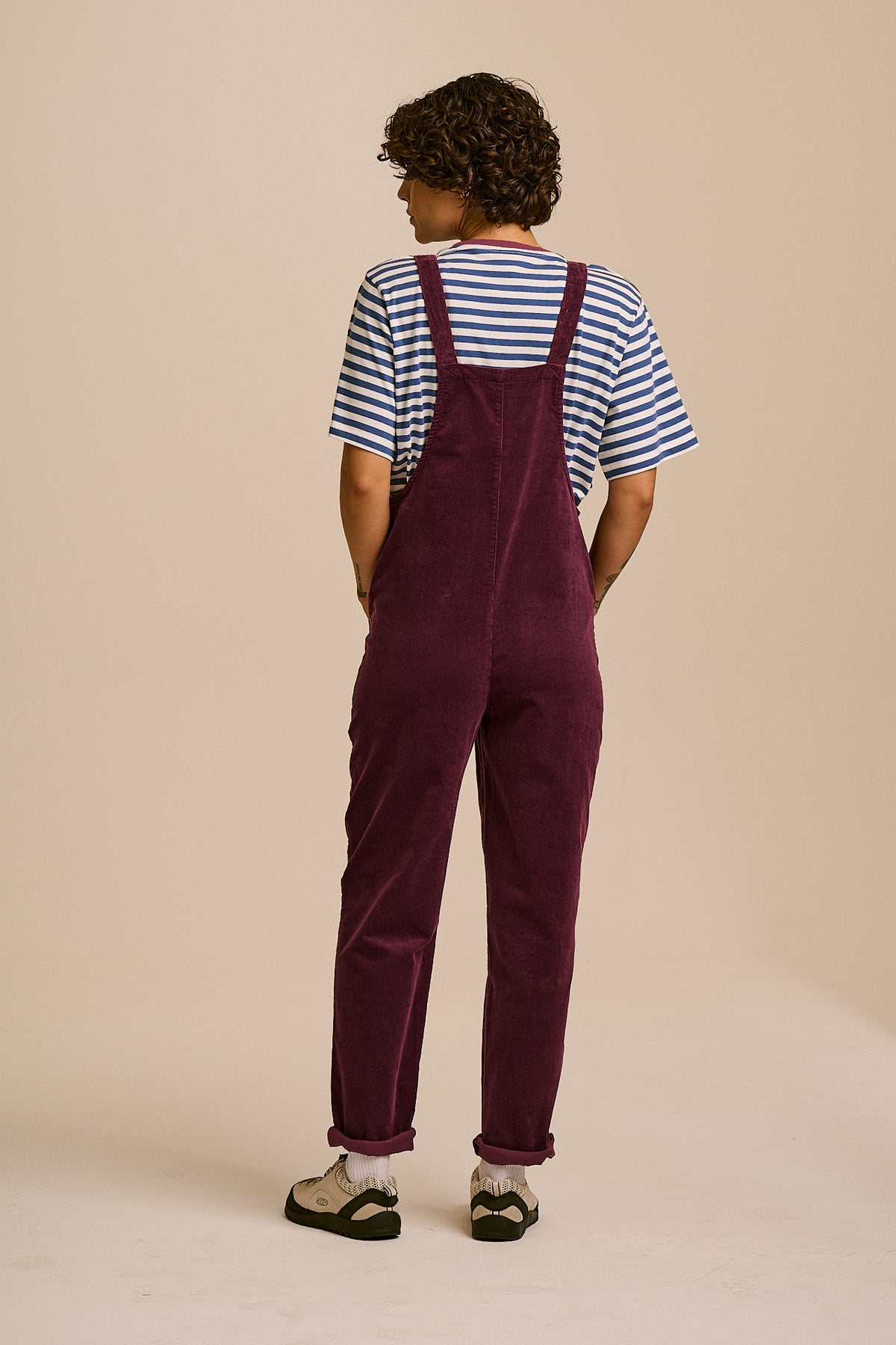 Original  - Corduroy Dungarees in Grape Wine