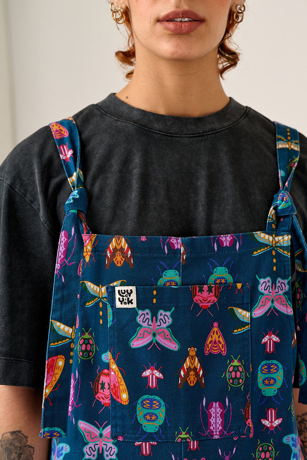 L.E Original - Cotton Dungarees In Navy Brooke Hornsby & Yak