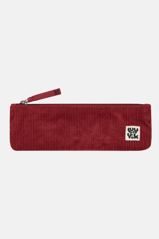 Pierra Pouch: DEADSTOCK FABRIC - Red Cord