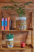 Plant Pot Covers: DEADSTOCK FABRIC - Meadow Print