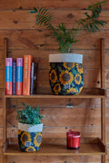 Plant Pot Covers: DEADSTOCK FABRIC - Sunflower Print