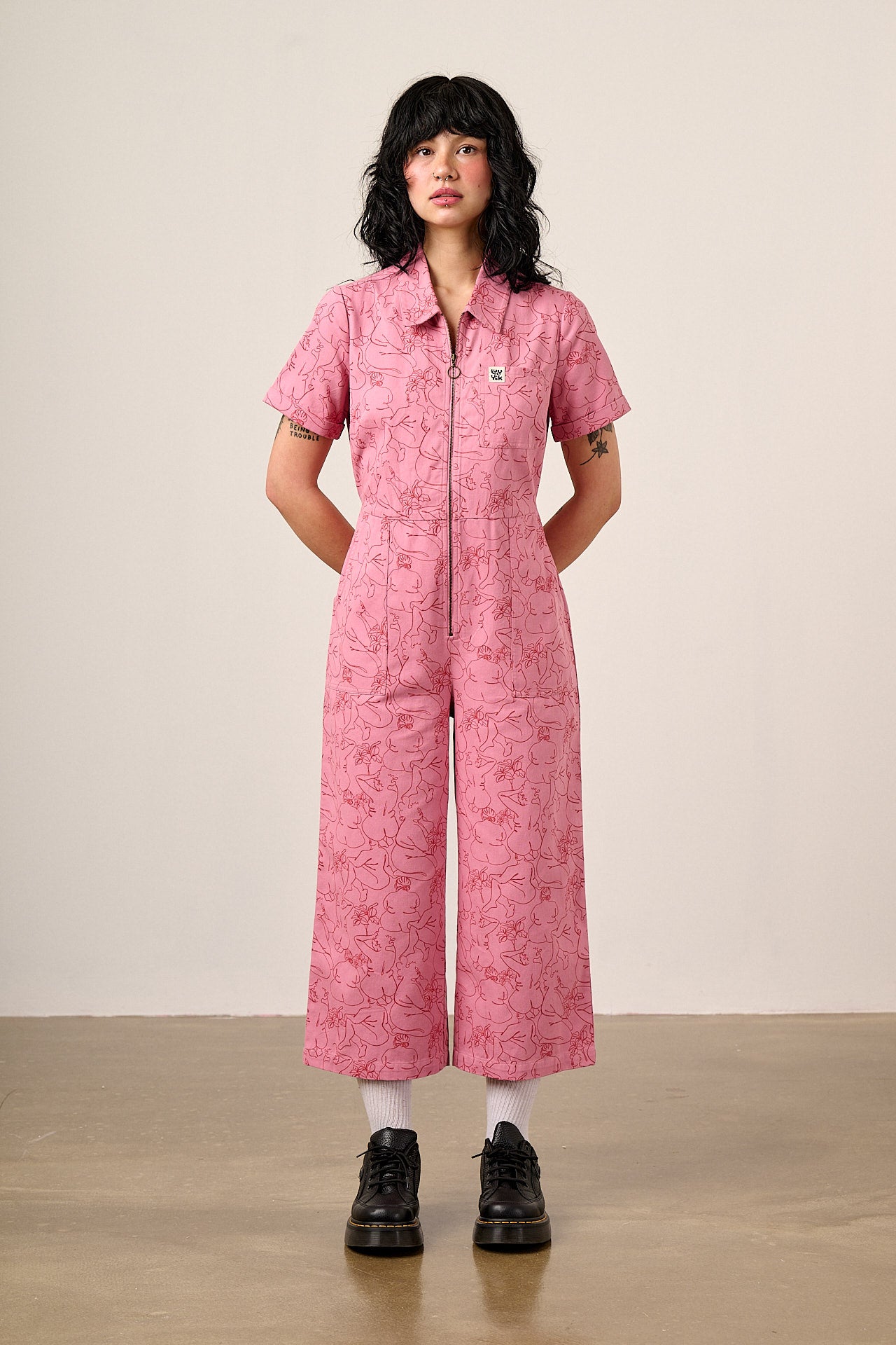 Ragan Cotton Jumpsuit Bodies Print