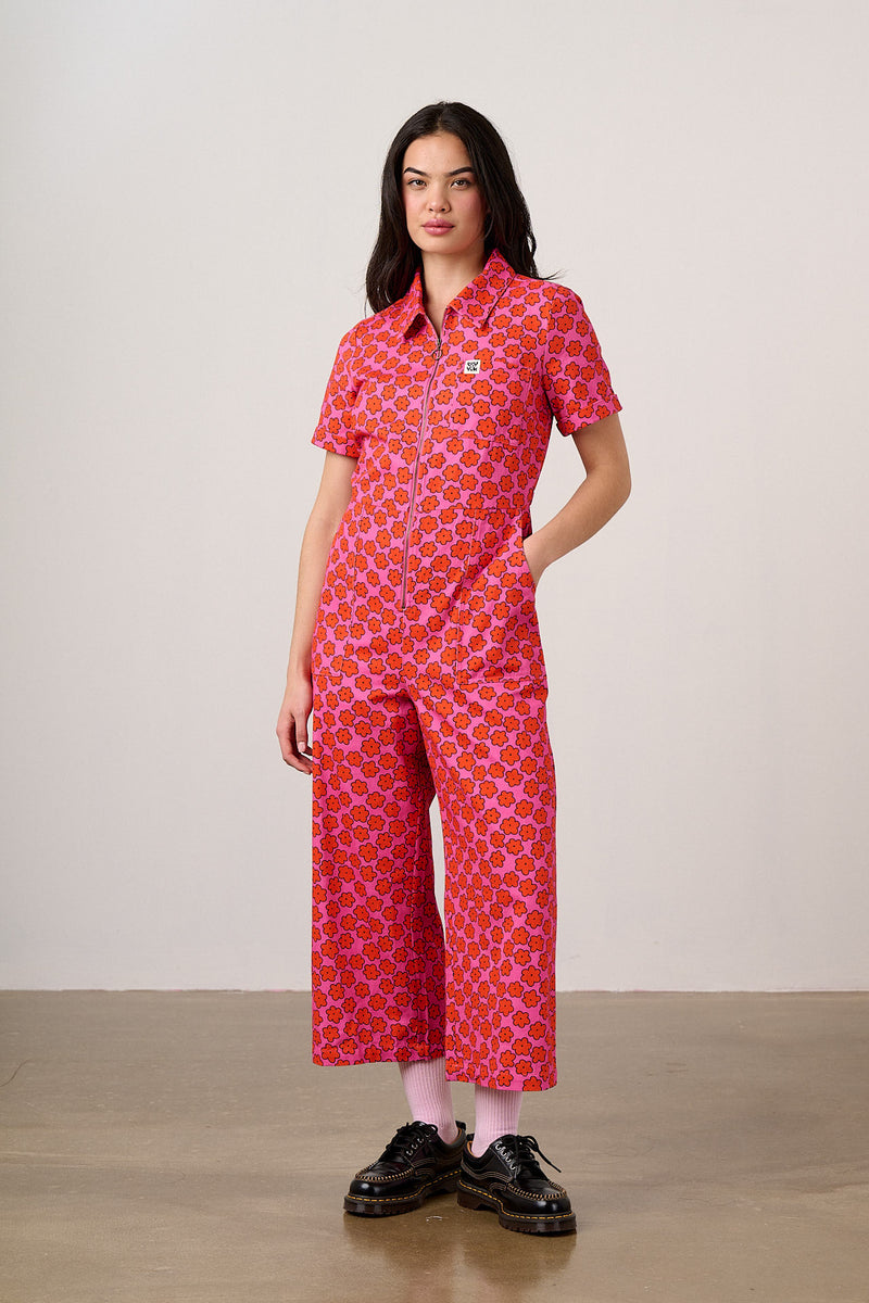 Bee Illustrates Pride 2026 - Ragan - Cotton Jumpsuit in Floral