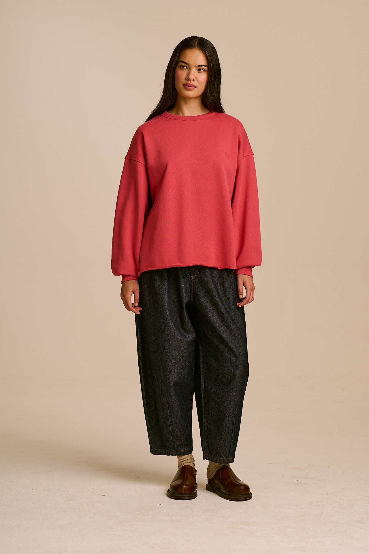 Ravi - Cotton Heavyweight Sweatshirt in Rose