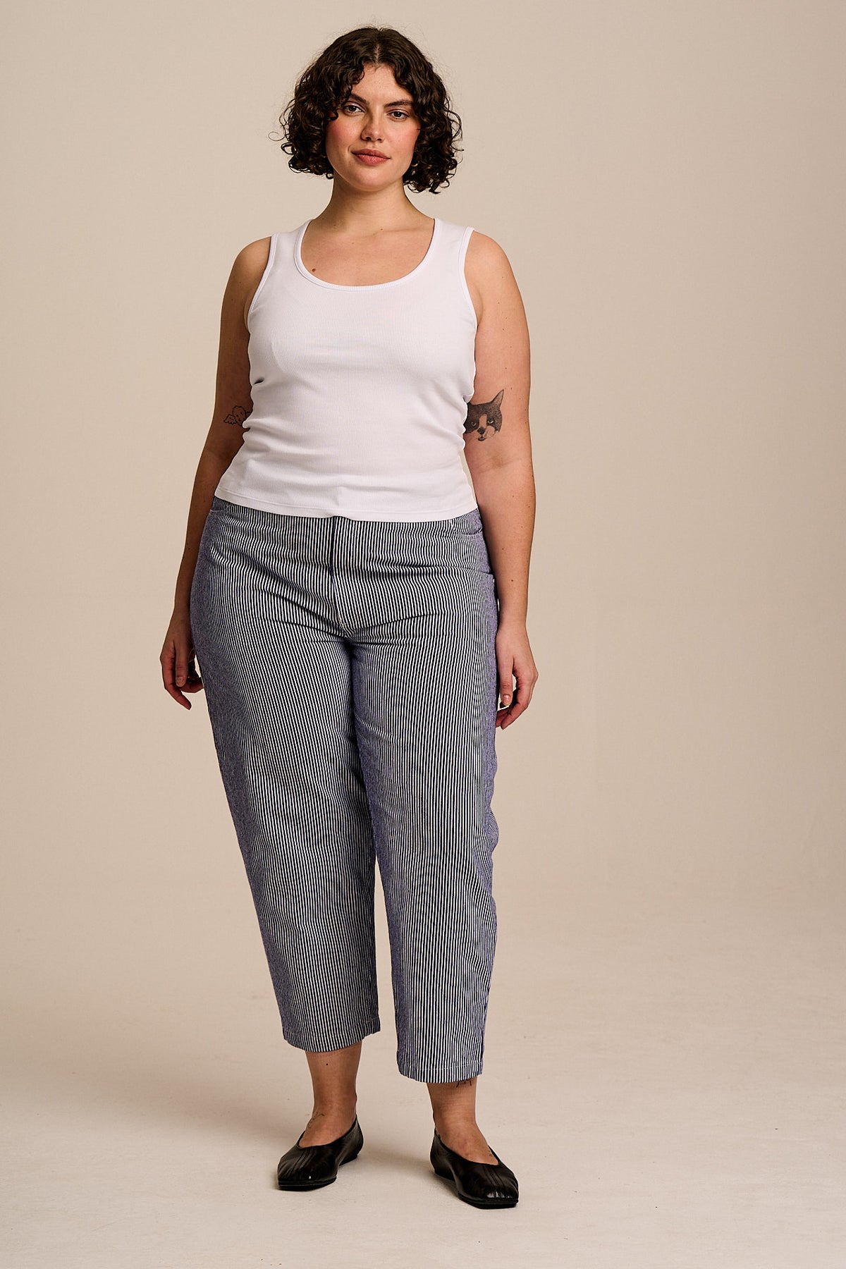 Romy - Ribbed Vest in White