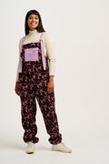 Baloo - Borg Fleece Dungarees in Viola Print