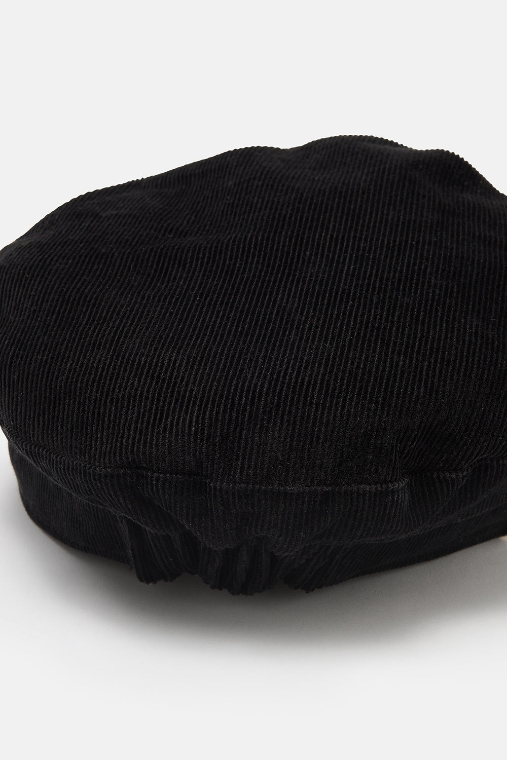 Simone - Baker Boy Corduroy Hat in Black