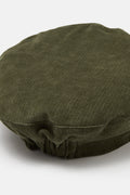 Simone - Baker Boy Corduroy Hat in Ivy Green