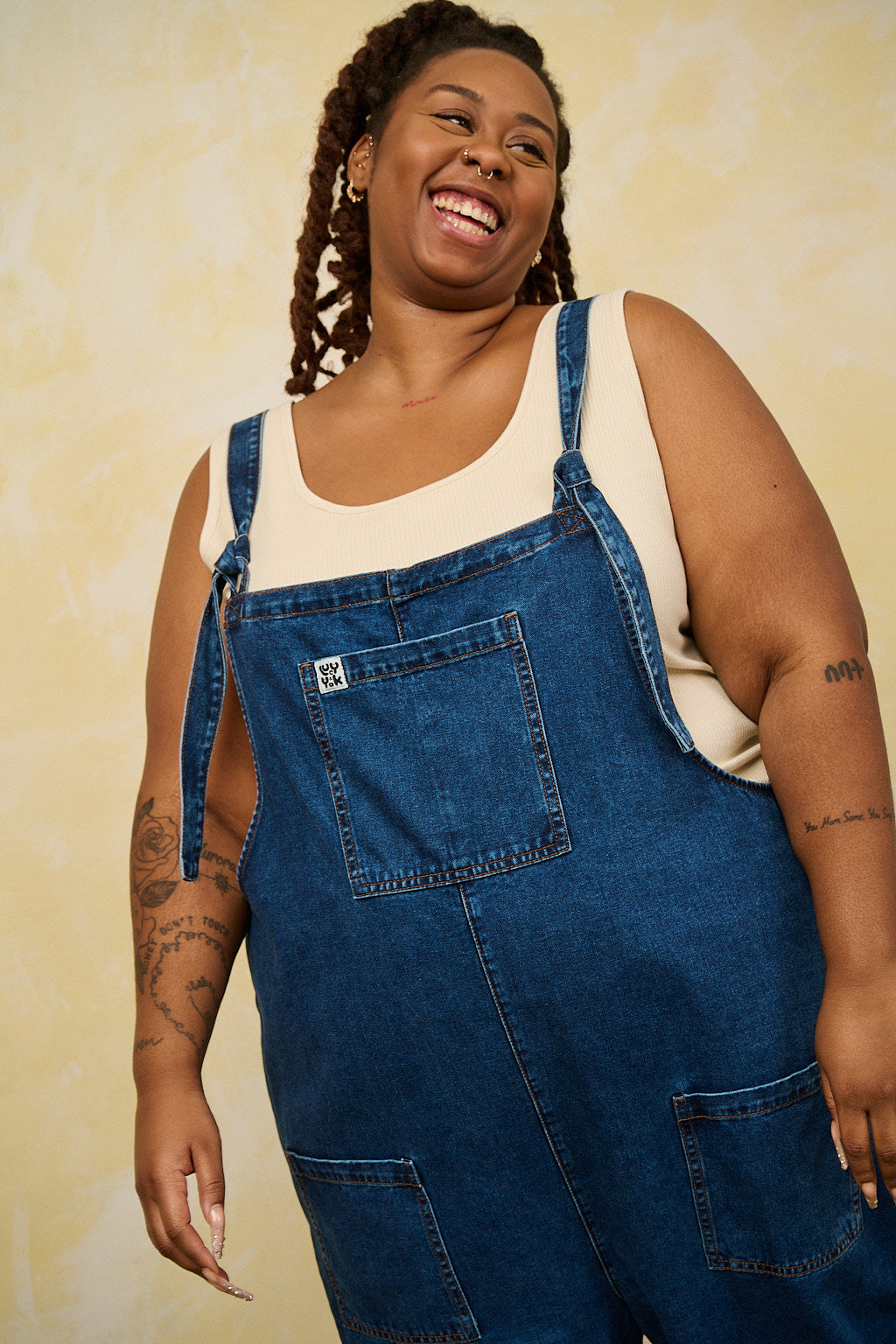 Plus size best sale denim dungarees uk