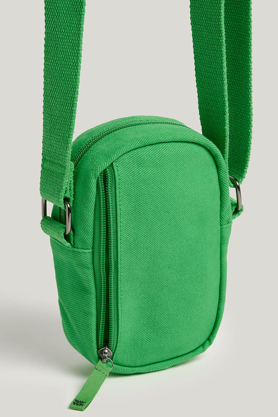Brady - Cotton Crossbody Bag in Kelly Green