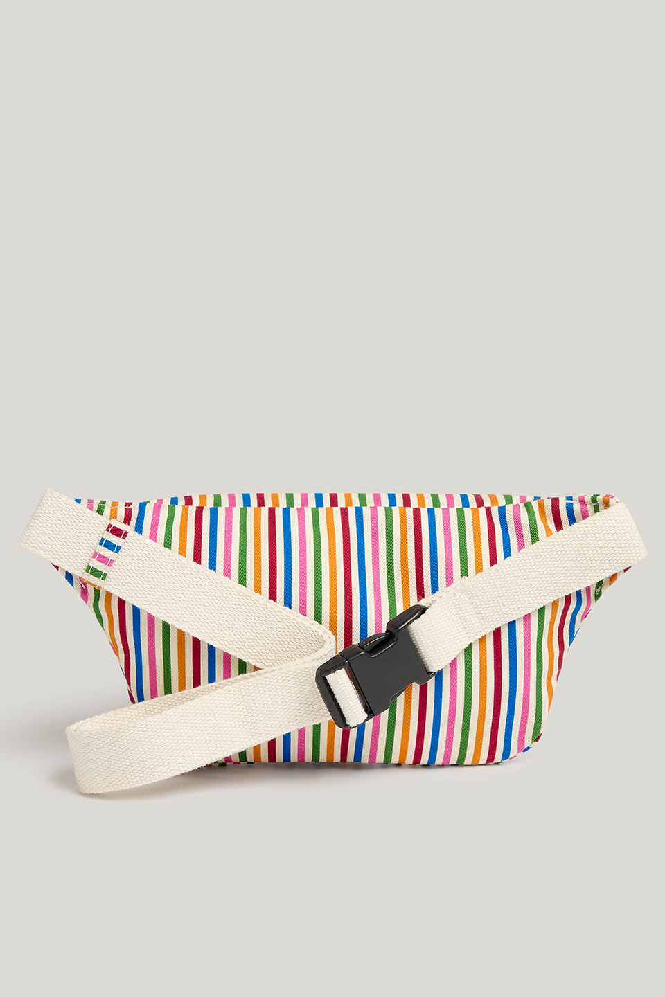 Brodie - Canvas Bumbag in Ecru & Rainbow