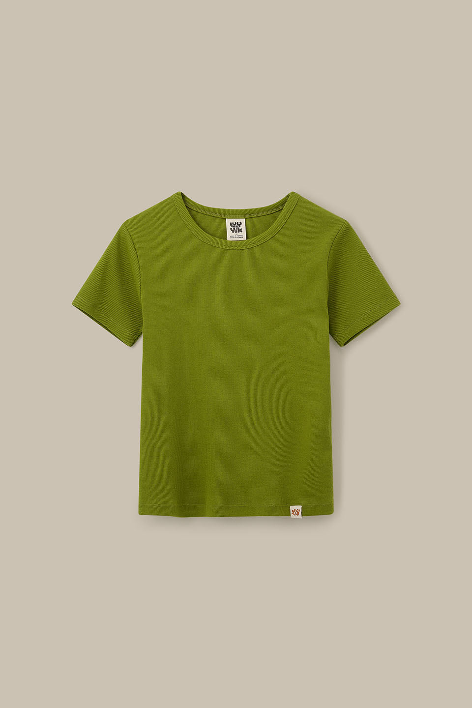 Gracie - Cotton T-Shirt in Khaki