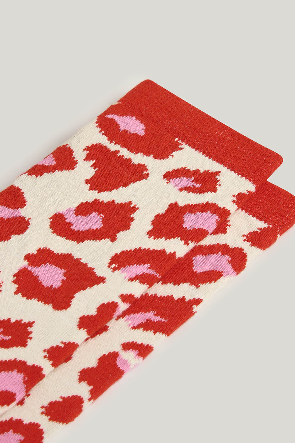 JoJo - Cotton Socks in Pink Leo