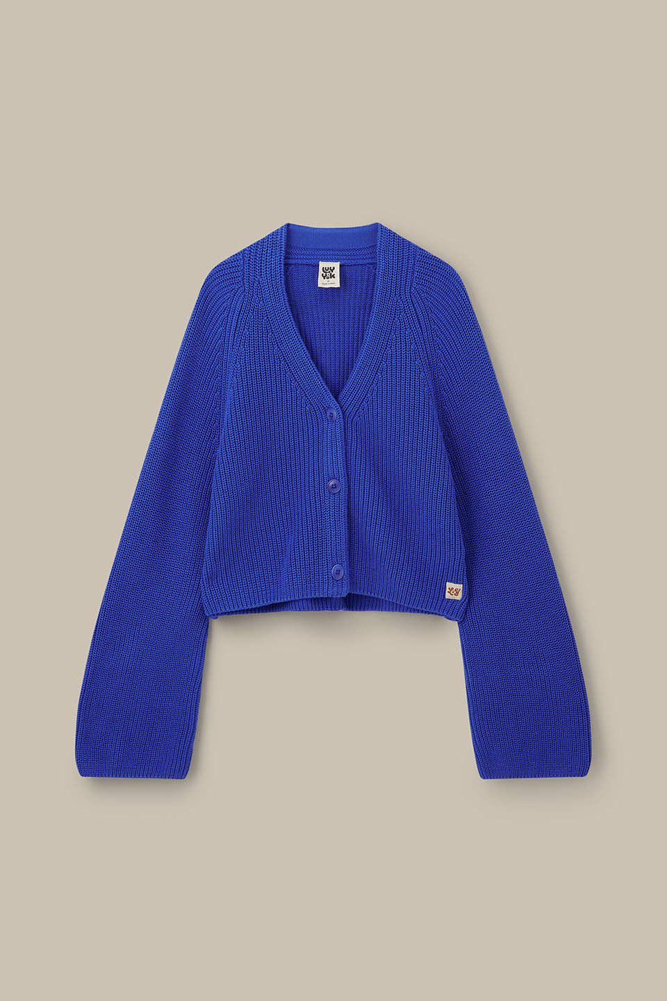Robyn - V-Neck Cotton Cardigan in Dazzling Blue – Lucy & Yak