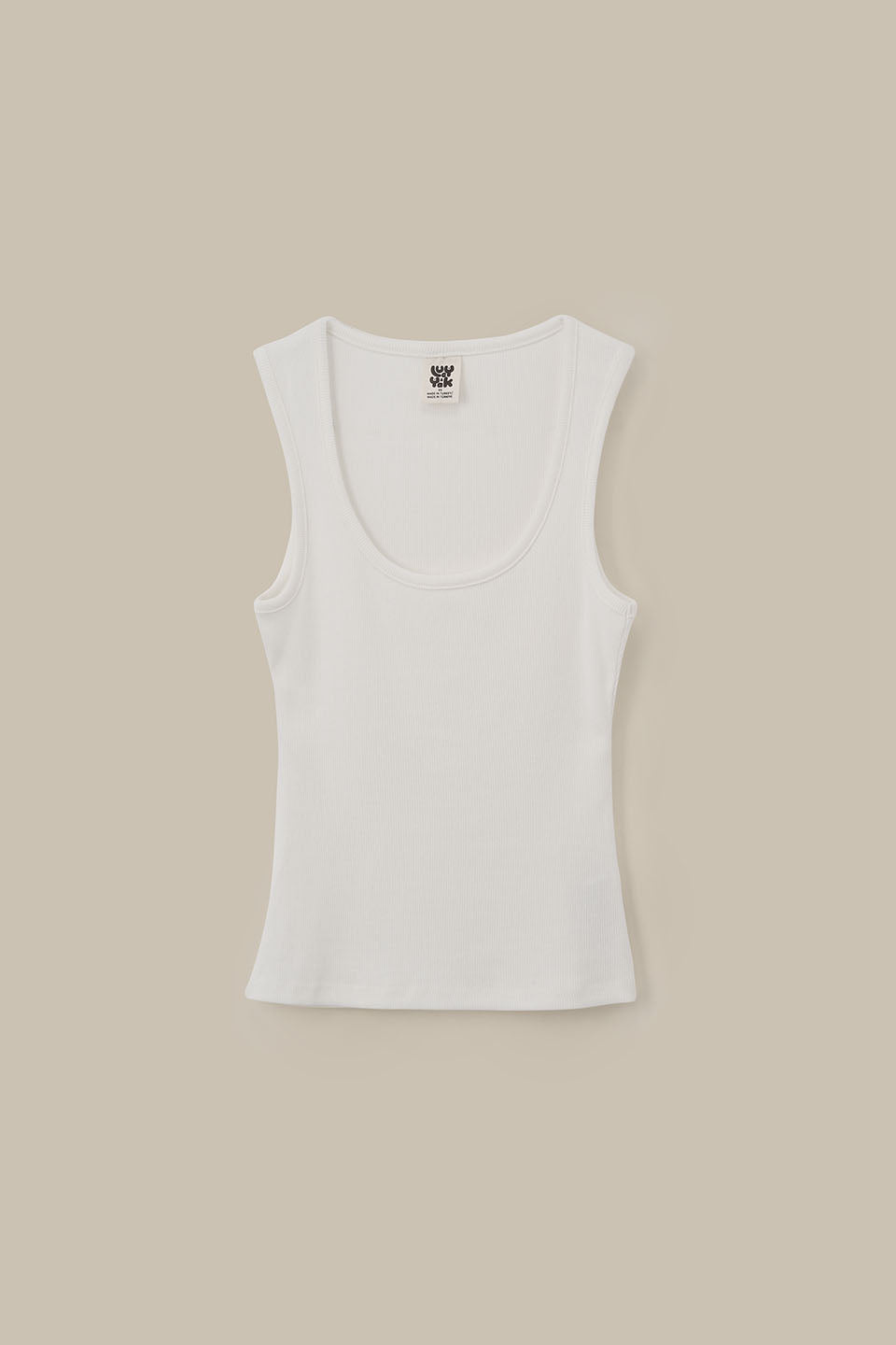 Romy - Ribbed Vest in White
