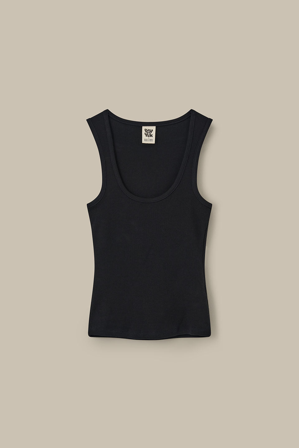 Romy - Ribbed Vest in Black