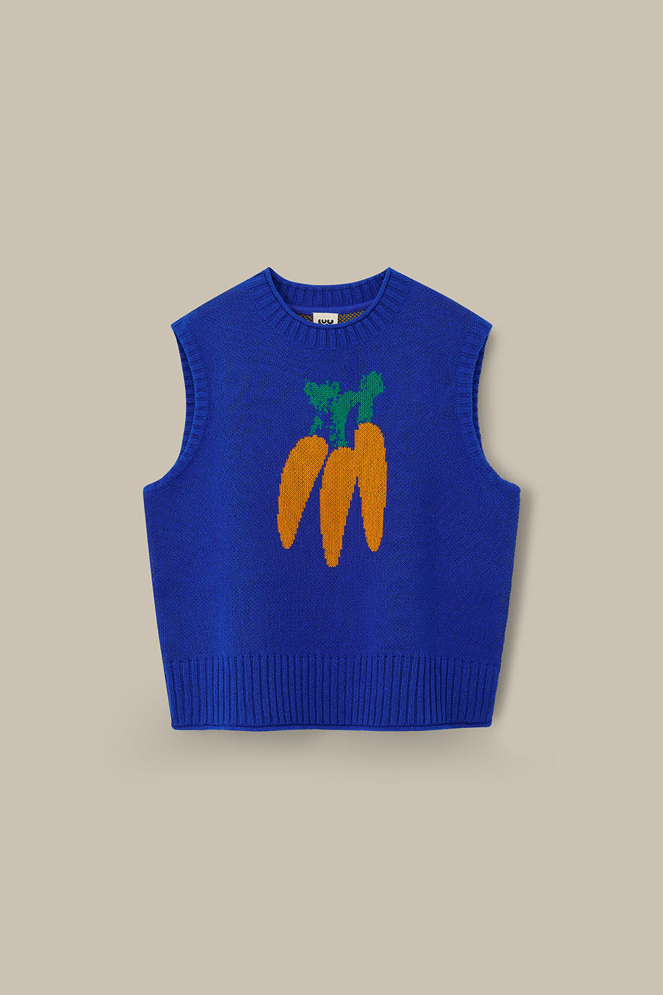 Sawyer - Cotton Knitted Tank in Navy Carrot