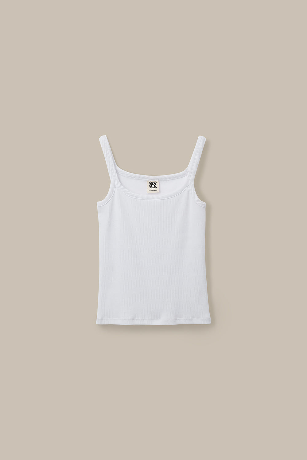 Tully - Cotton Strappy Vest in White
