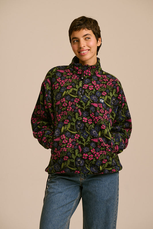 Stevie - Recycled Polyester Fleece in Ditsy Floral