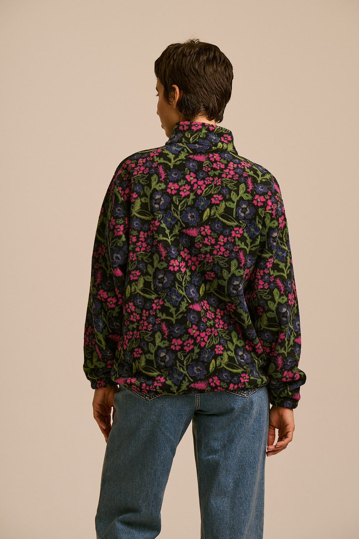 Stevie - Recycled Polyester Fleece in Ditsy Floral